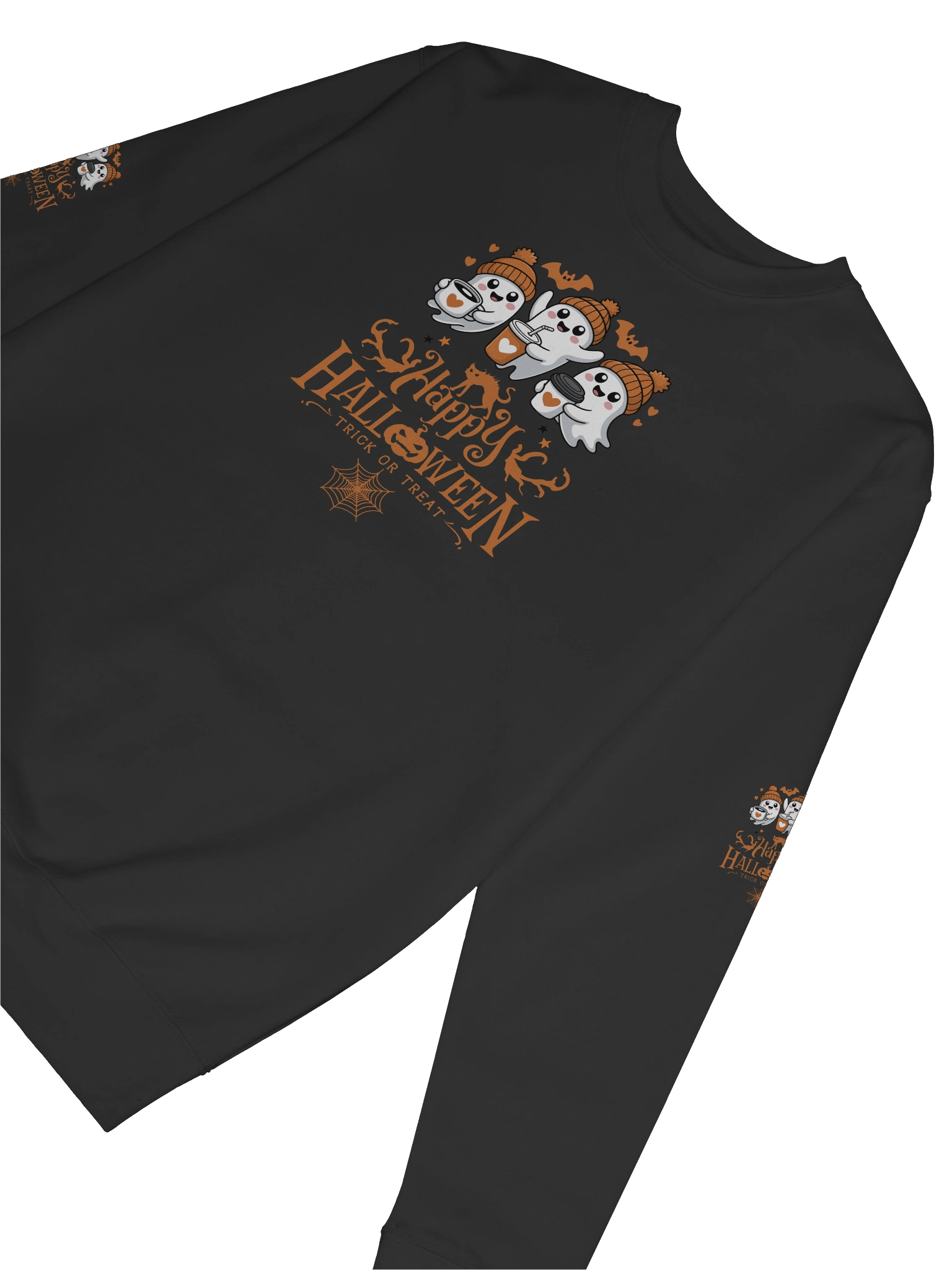 Happy Halloween Trick or Treat Ghost Sweatshirt product image (59)