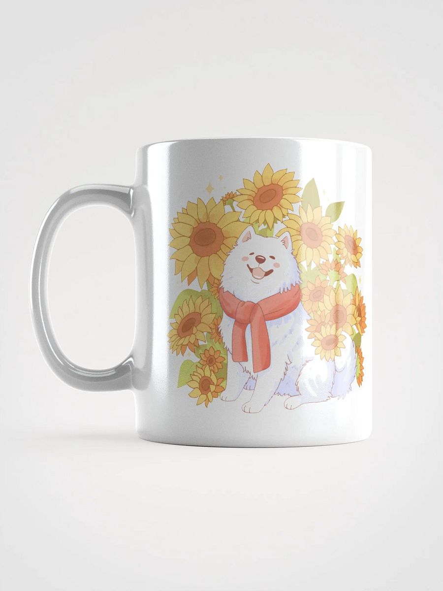 Sunflower Samoyed Pup Double Vision Mug product image (6)