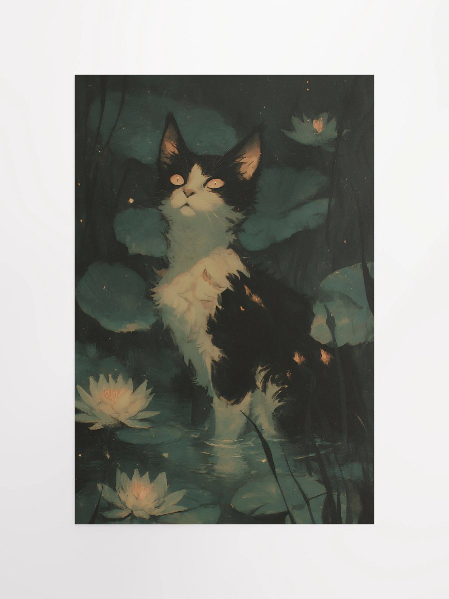Starry Night Cat Poster product image (8)