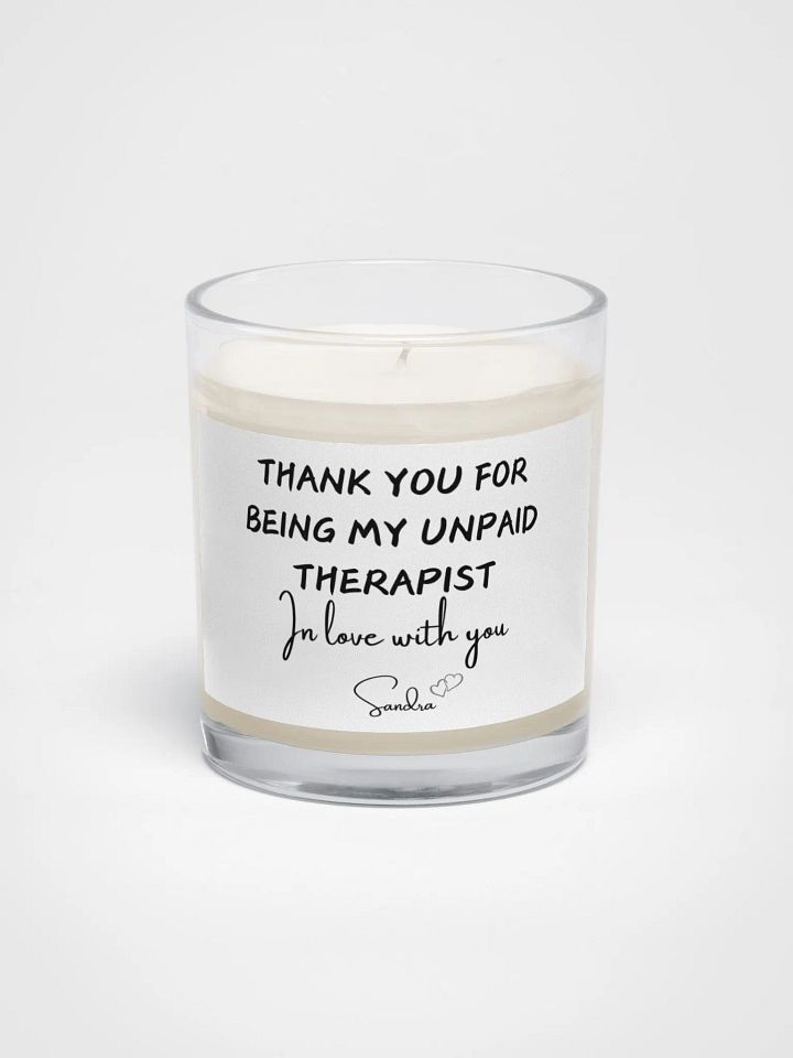 Unpaid Therapist Soy Wax Candle product image (1)