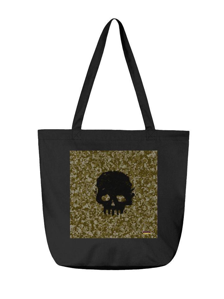Pixelated Skull Camo Tote Bag product image (2)