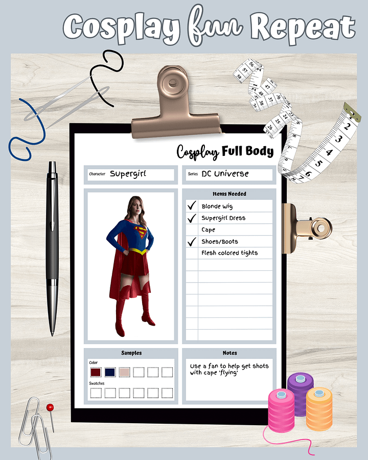 Monster Hunter Cosplay Planner – Grey Edition | 54-Page Printable PDF product image (2)