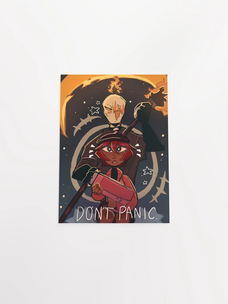 "DONT PANIC" Candlehead & Bomb-Baby Paper Poster product image (4)