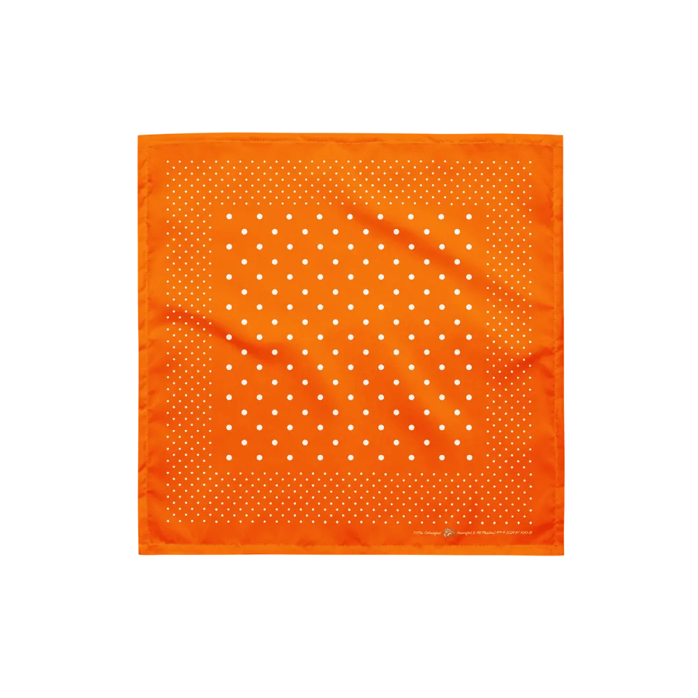 Hunters Orange & White Polka Dot Bandana product image (1)