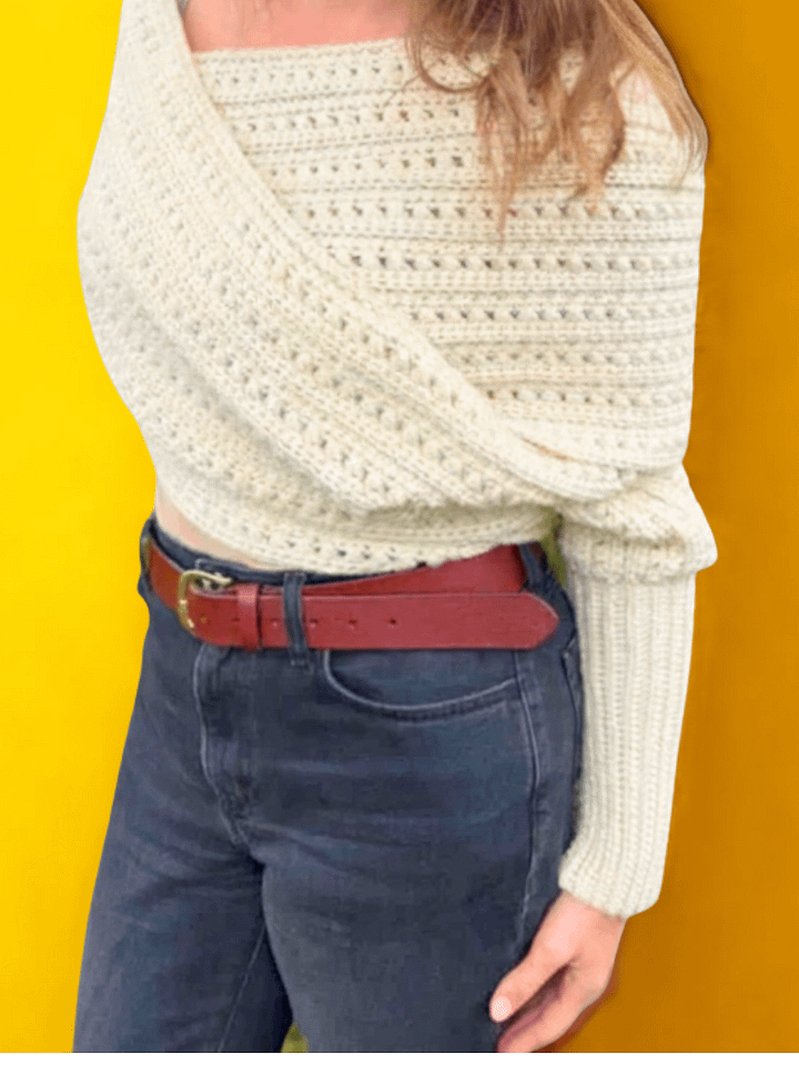 crochet sweater scarf pattern product image (1)