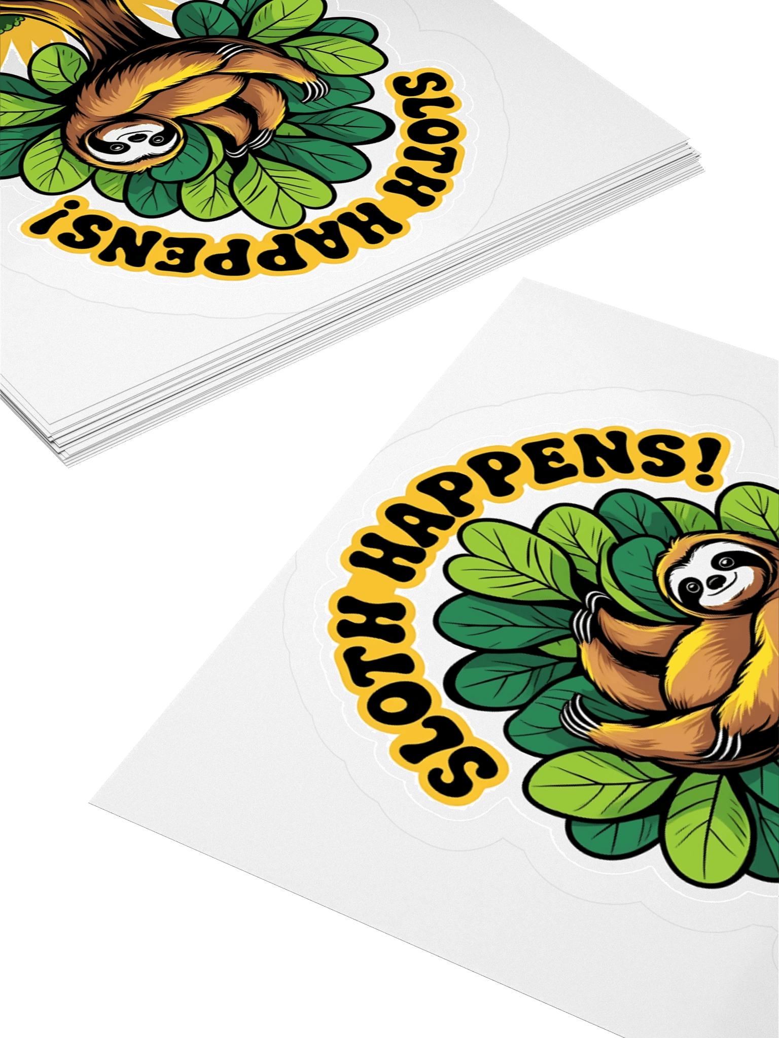 Sloth Happens! Kiss Cut Sticker product image (4)