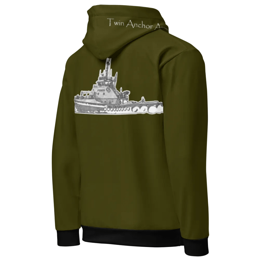 Green Foss tug Sketch Hoodie product image (6)