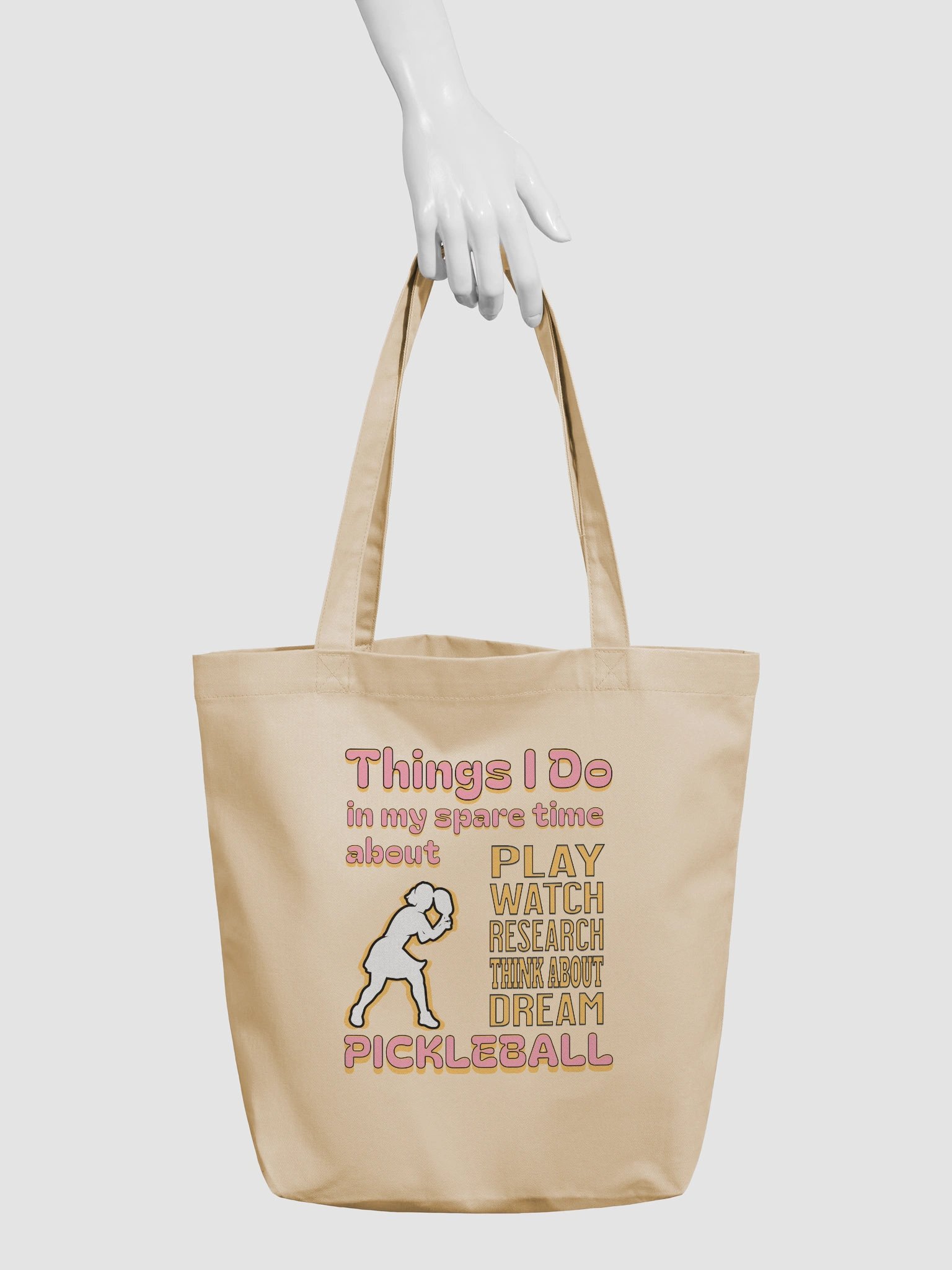 Things I Do In My Spare Time About Pickleball Passion Eco Tote product image (3)