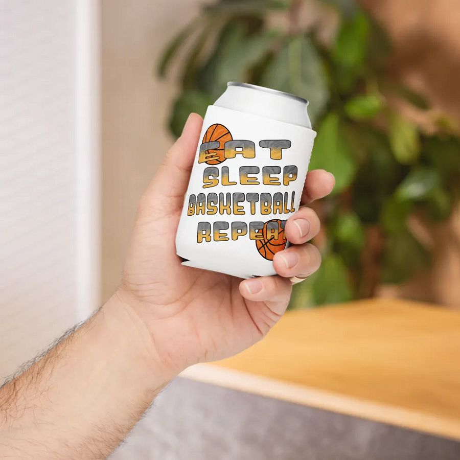 Eat Sleep Basketball Repeat Bliss Can Cooler product image (5)