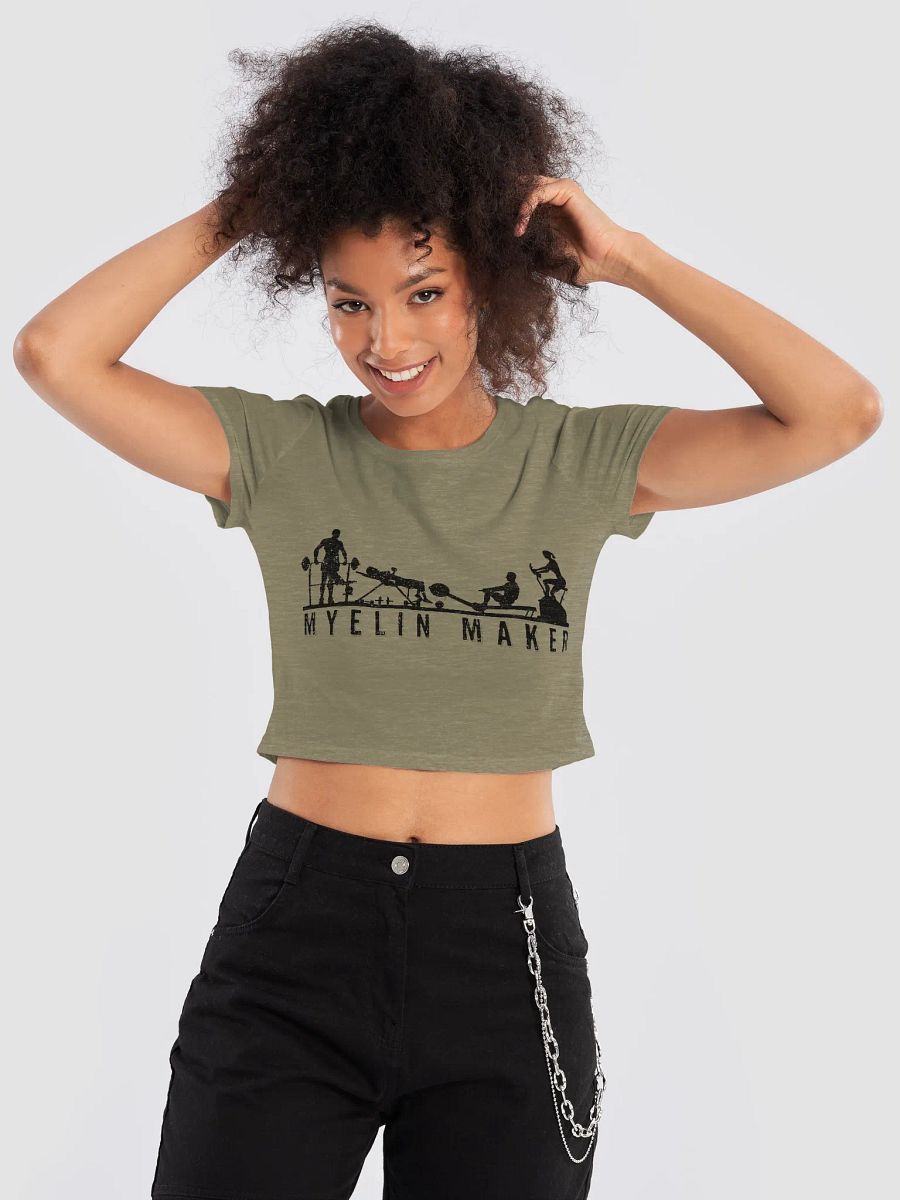 Women's Crop Tee (Black Text) product image (17)