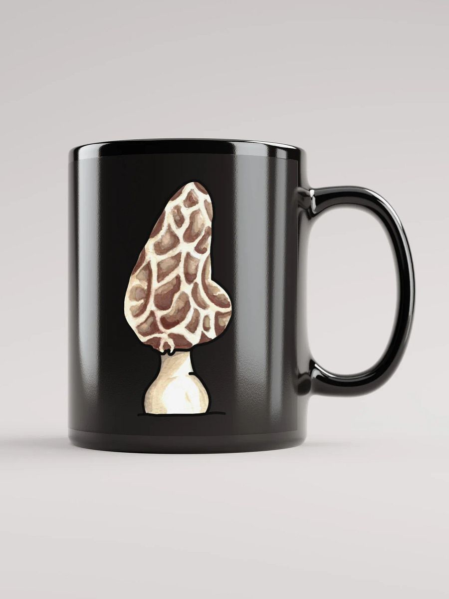 Linus's Morel Mug ~ Black product image (1)