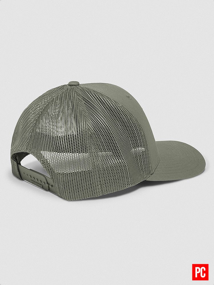 Plain Color Loden Snapback Mesh Trucker Hat product image (6)