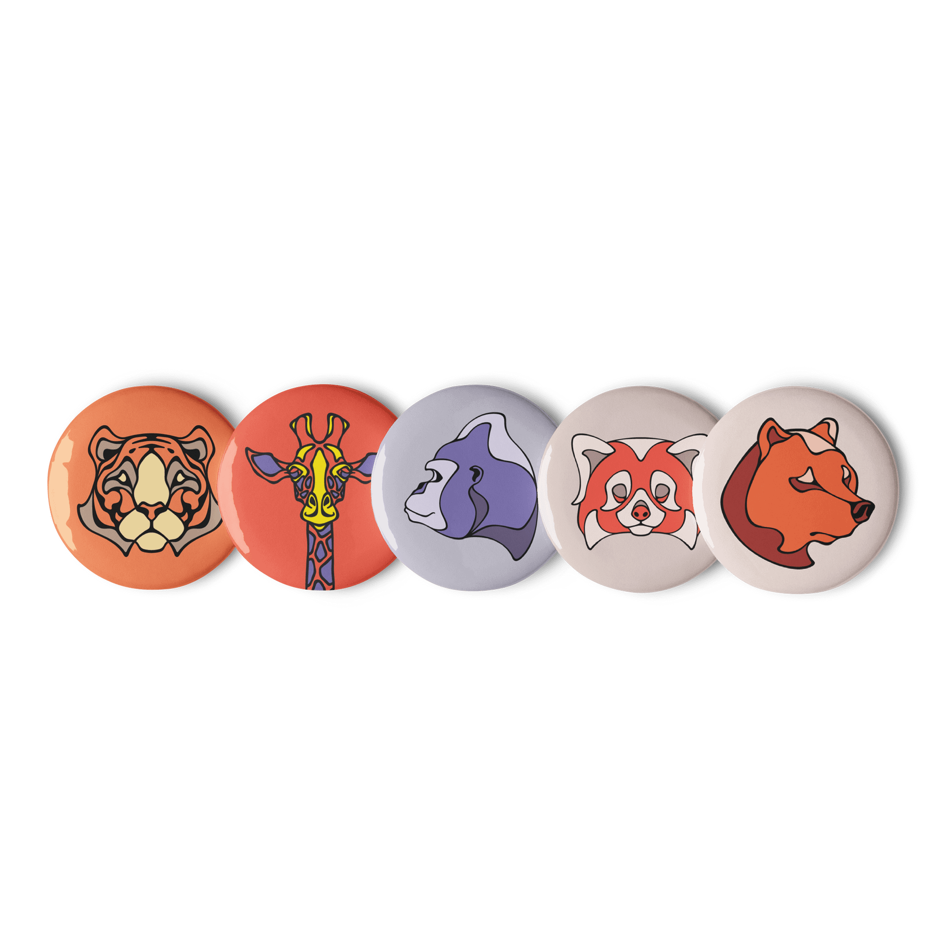 Critter Crew - Set of 5 Pin Buttons product image (1)