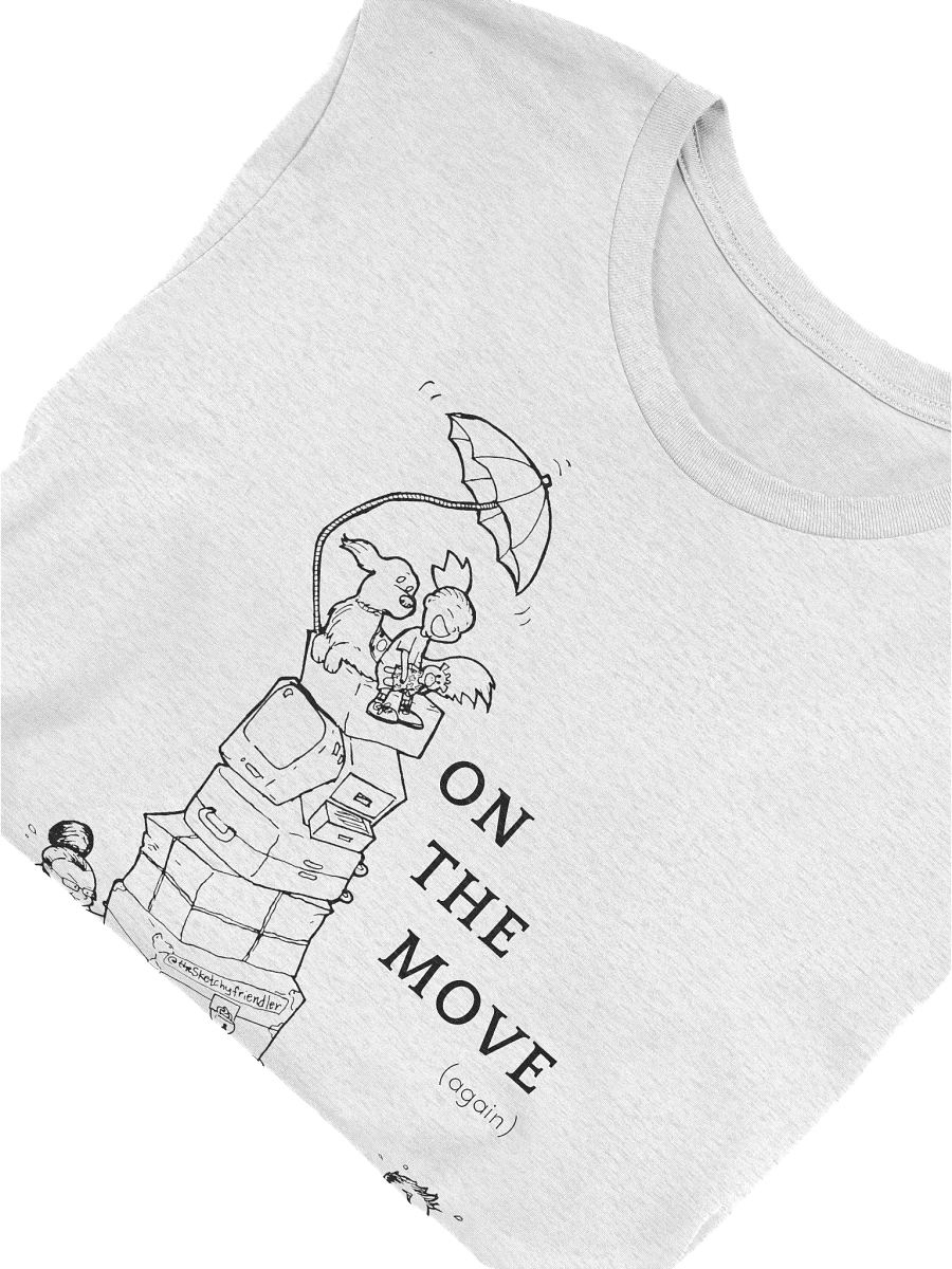 On the move Tshirt (black lines - 5 colors) product image (3)