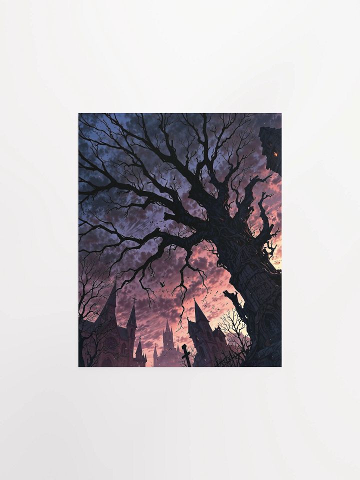 The Last Light Over Hollowspire Matte Poster product image (1)
