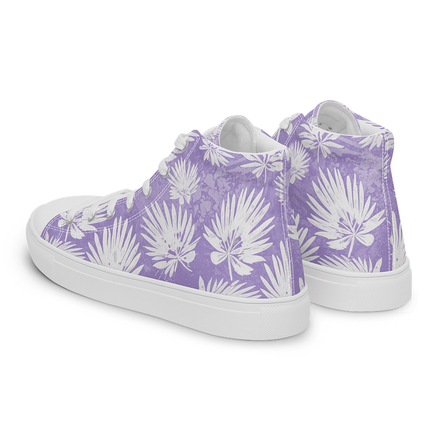 Tropical Palm High Top Canvas Shoes product image (5)
