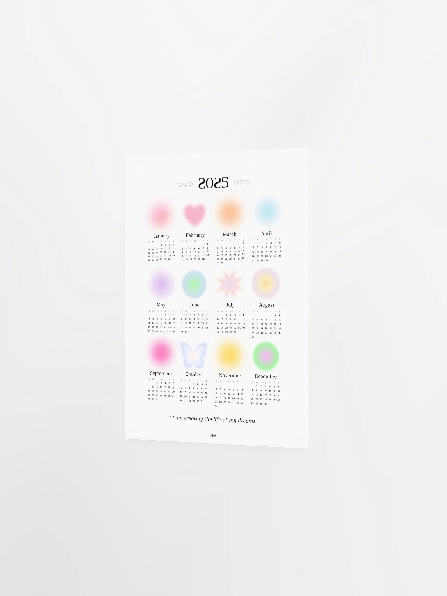 Cute Gradient 2025 Calendar product image (6)