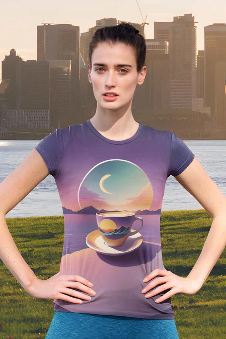 Coffee Sunset All Over Print T-shirt product image (1)