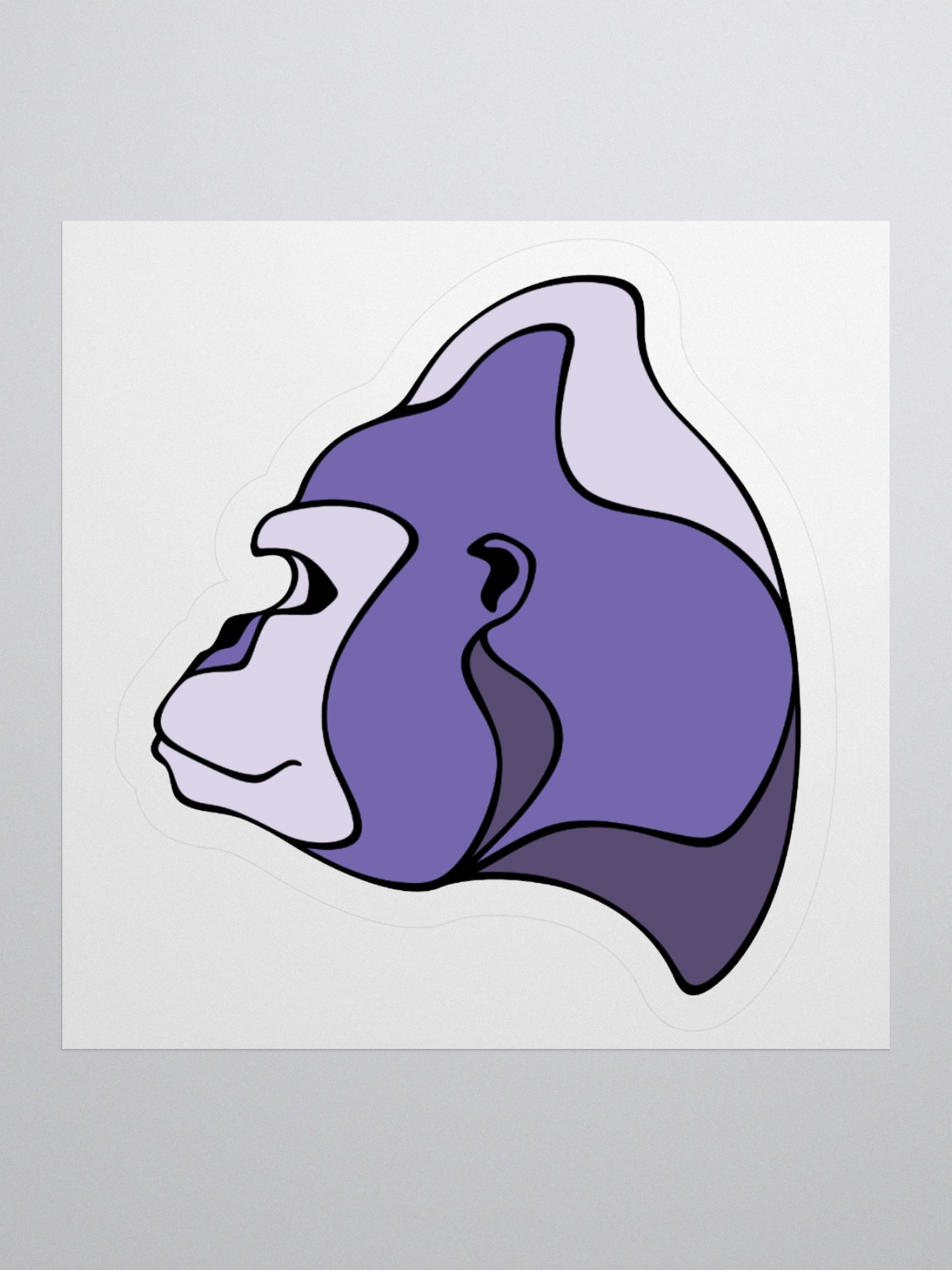 Majestic Gorilla - Small/Medium Kiss Cut Sticker product image (1)