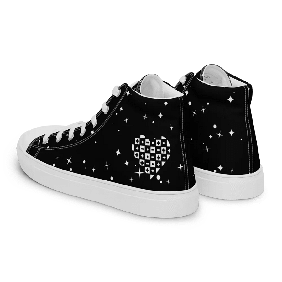 Mens High-Top Sneakers (Checkered Heart) product image (3)