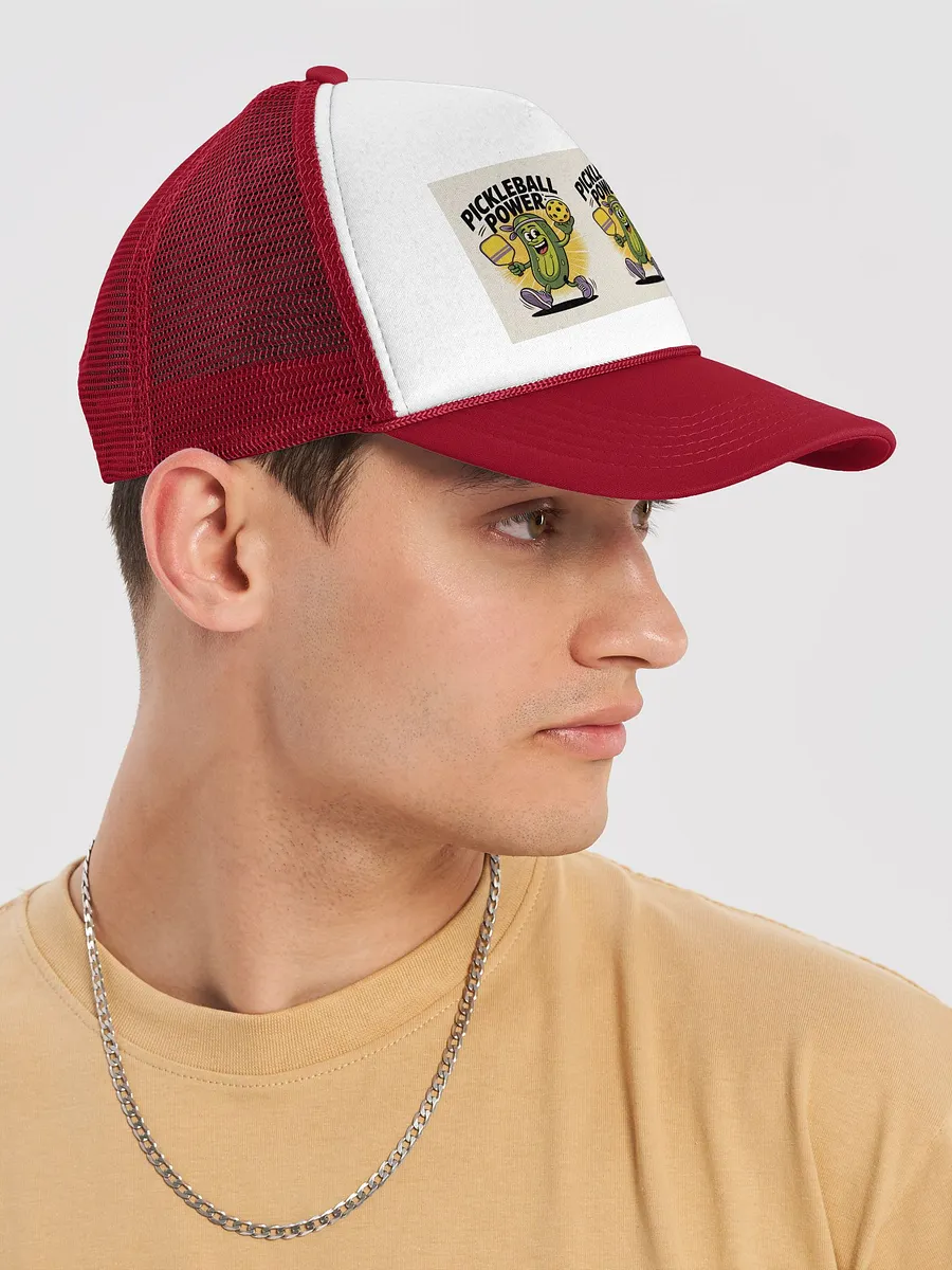 Pickleball Power Trucker Hat – Sporty Fun with a Dill Twist product image (11)