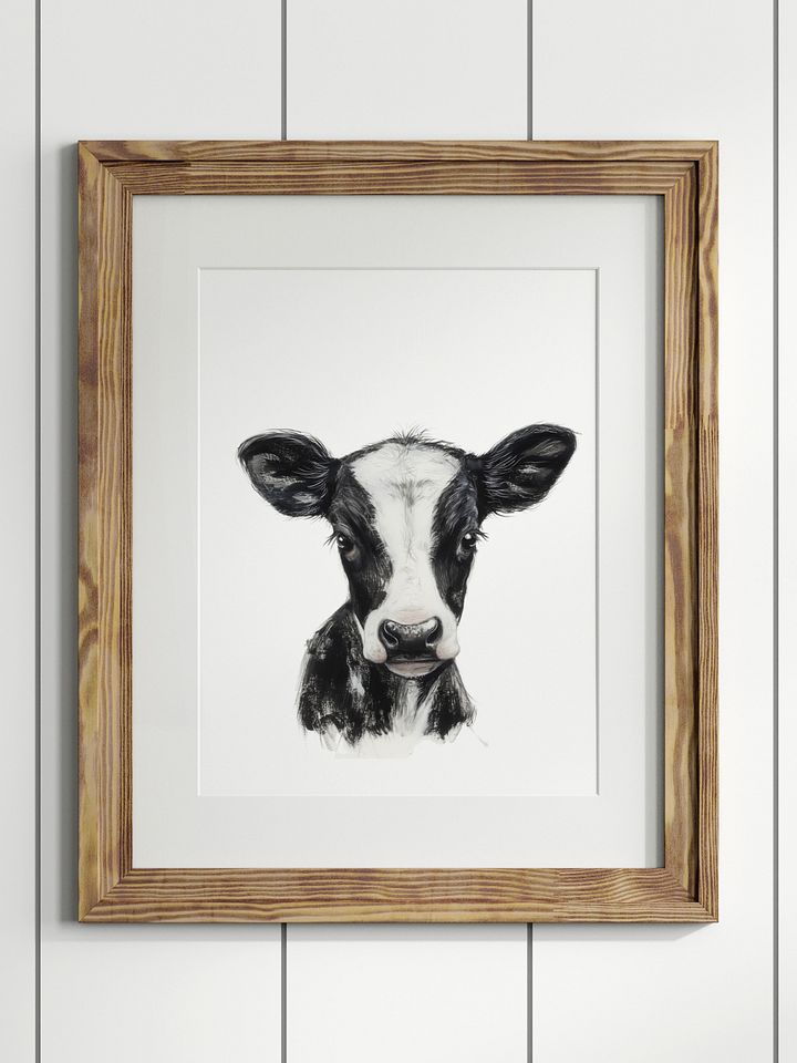 Cute Cow - Farm Animal Print A104 product image (1)
