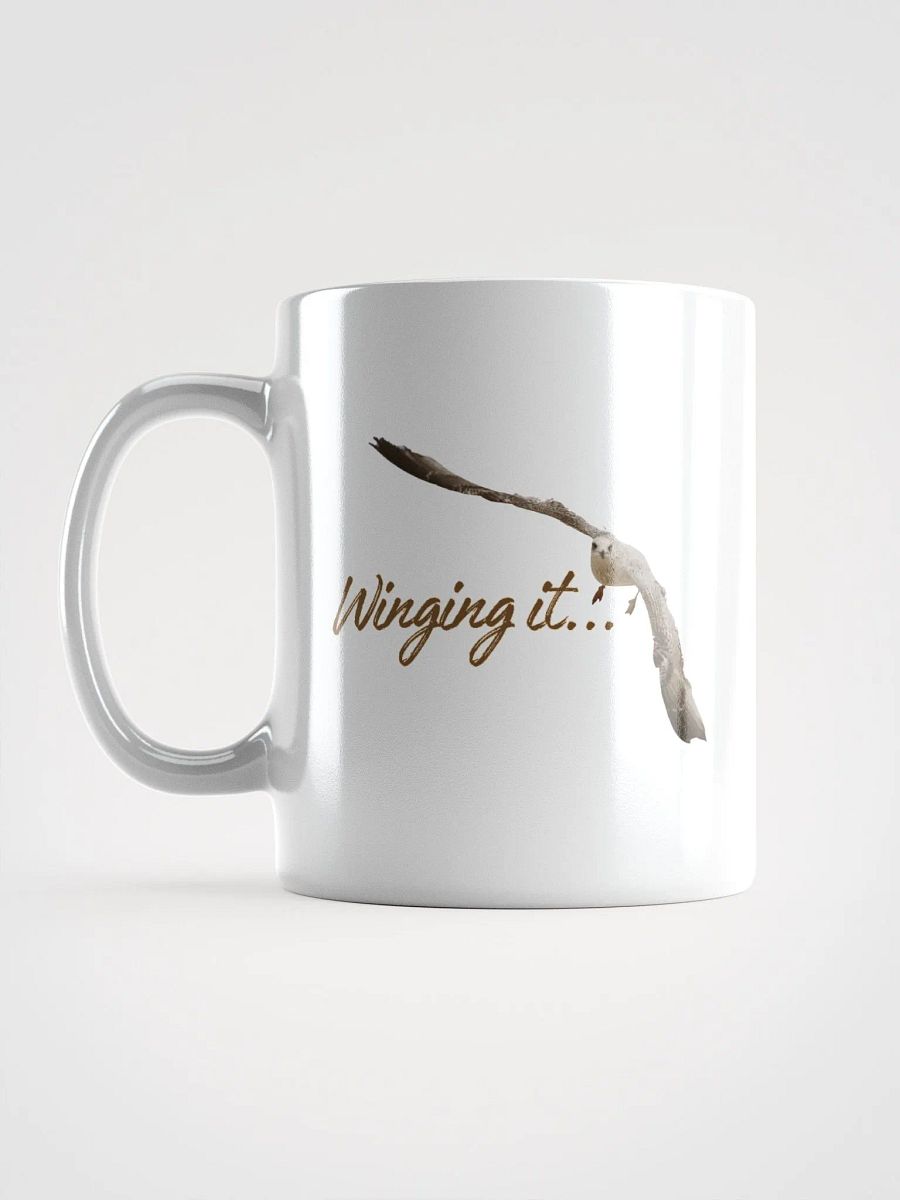 Winging it... Seagull Glossy White Mug product image (11)