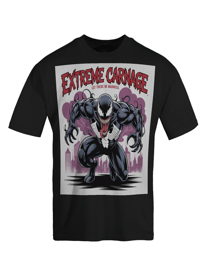Let There Be Madness: Extreme Carnage Venom Faded Oversized Tee product image (1)