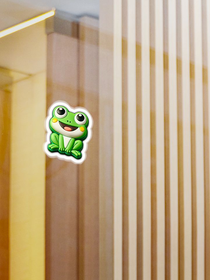 (BUNDLE 4 PACK) Frog Sticker 3” x 4” product image (1)