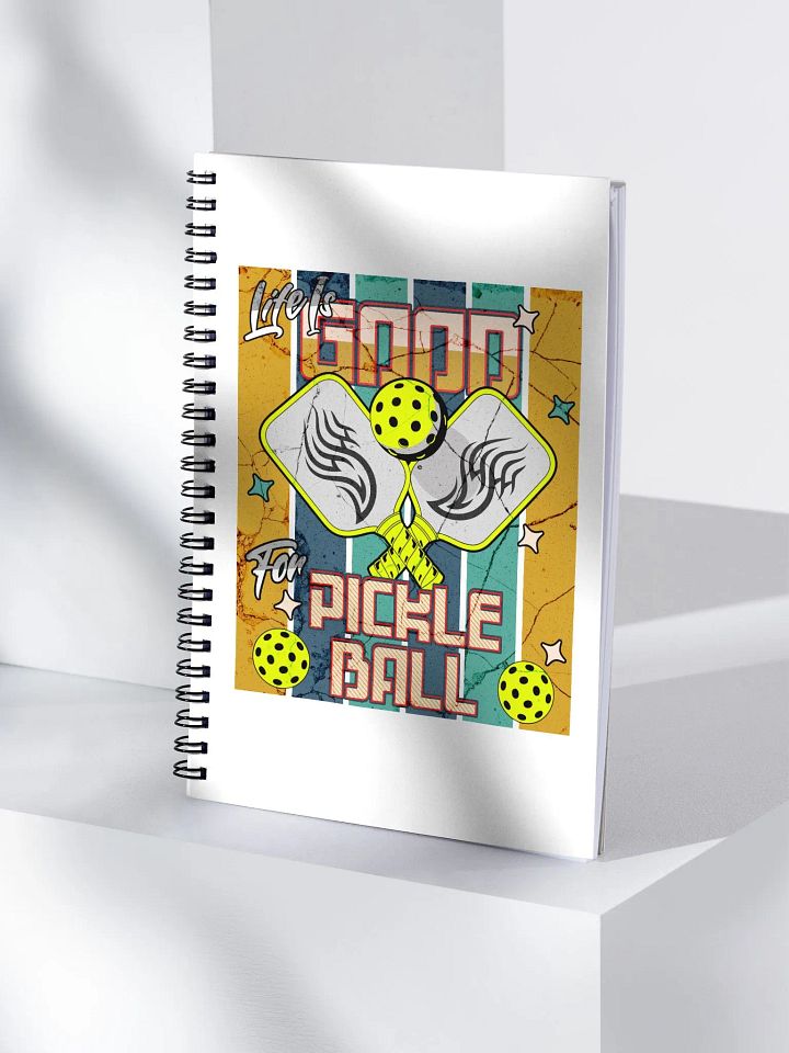 Life Is Good For Pickleball Vibrant Spiral Notebook product image (1)