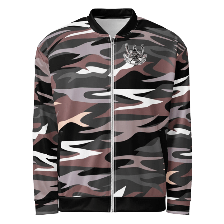 Twin Anchor Titan tug Pink Camouflage Bomber Jacket product image (2)