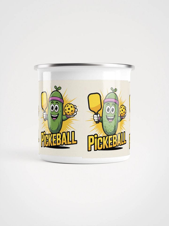 "Dill With It Pickleball Enamel Mug" product image (2)