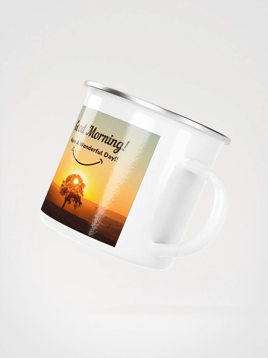 Smiling Sunrise Enamel Mug product image (3)