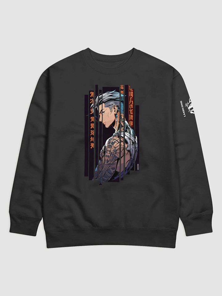 Cyber ​​orange tattooed man Sweatshirt product image (1)