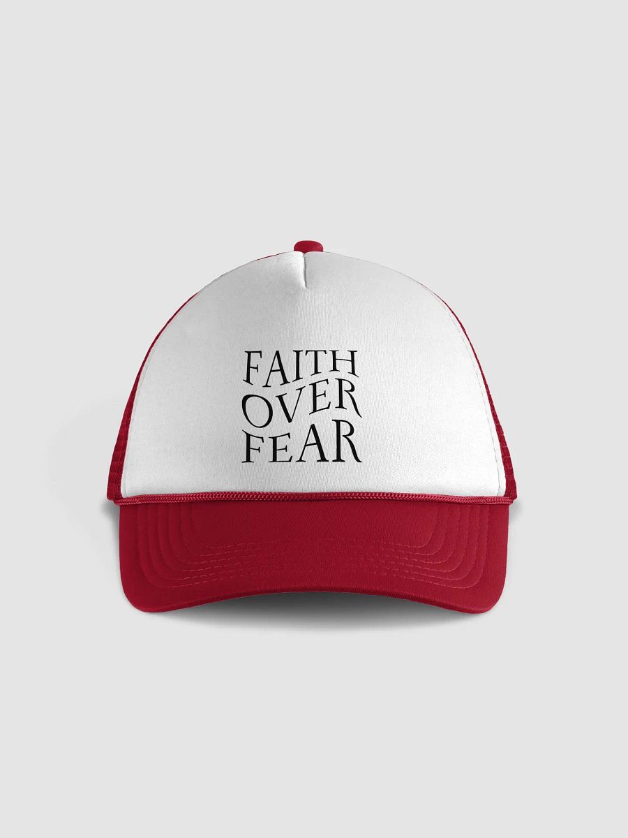 Faith Over Fear Foam Trucker Hat product image (2)