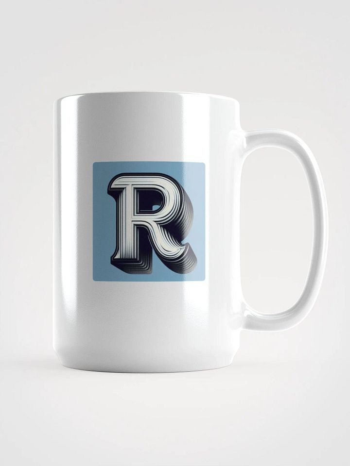 Redefine Your Mornings with 3D 'R' Mug | AI Design initial R product image (1)