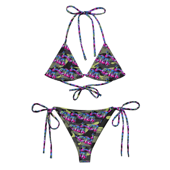 Camouflage Chic Recycled String Bikini Set product image (1)