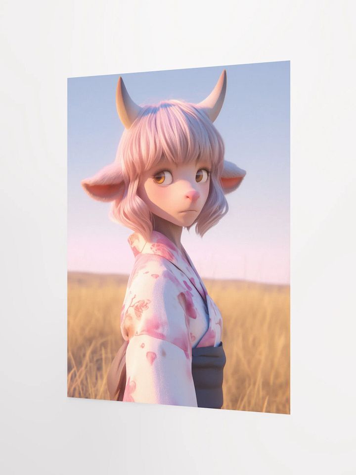 Mystical Cow Creature Matte Poster product image (3)