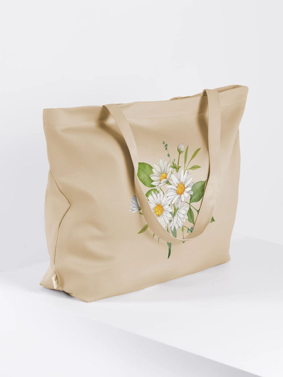 Daisy Delight Organic Tote Bag product image (8)