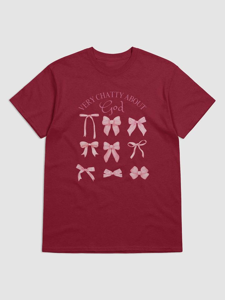 Very Chatty About Jesus – A Coquette-Core Statement Tee product image (13)
