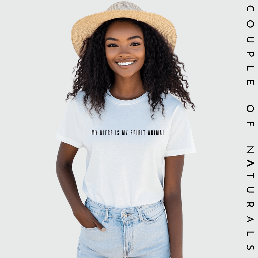 MY NIECE IS MY SPIRIT ANIMAL | T-shirt | White | Unisex product image (2)
