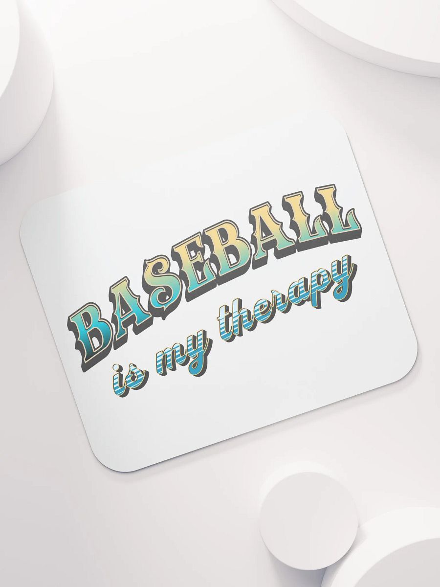 Baseball Is My Therapy Bliss Mouse Pad product image (7)