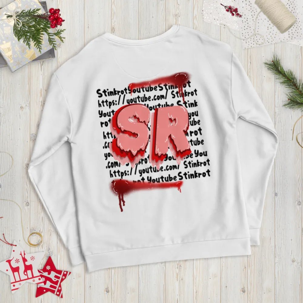 White Stinkrot Youtube Crewneck product image (9)