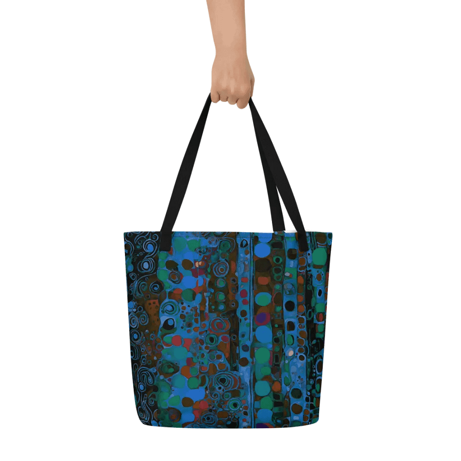 klimt blues tote bag for art students product image (6)