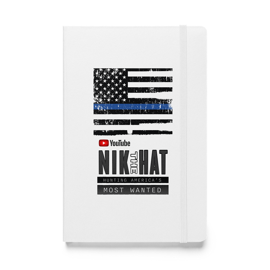 Nik The Hat | BACK THE BLUE Hardcover Notebook product image (1)
