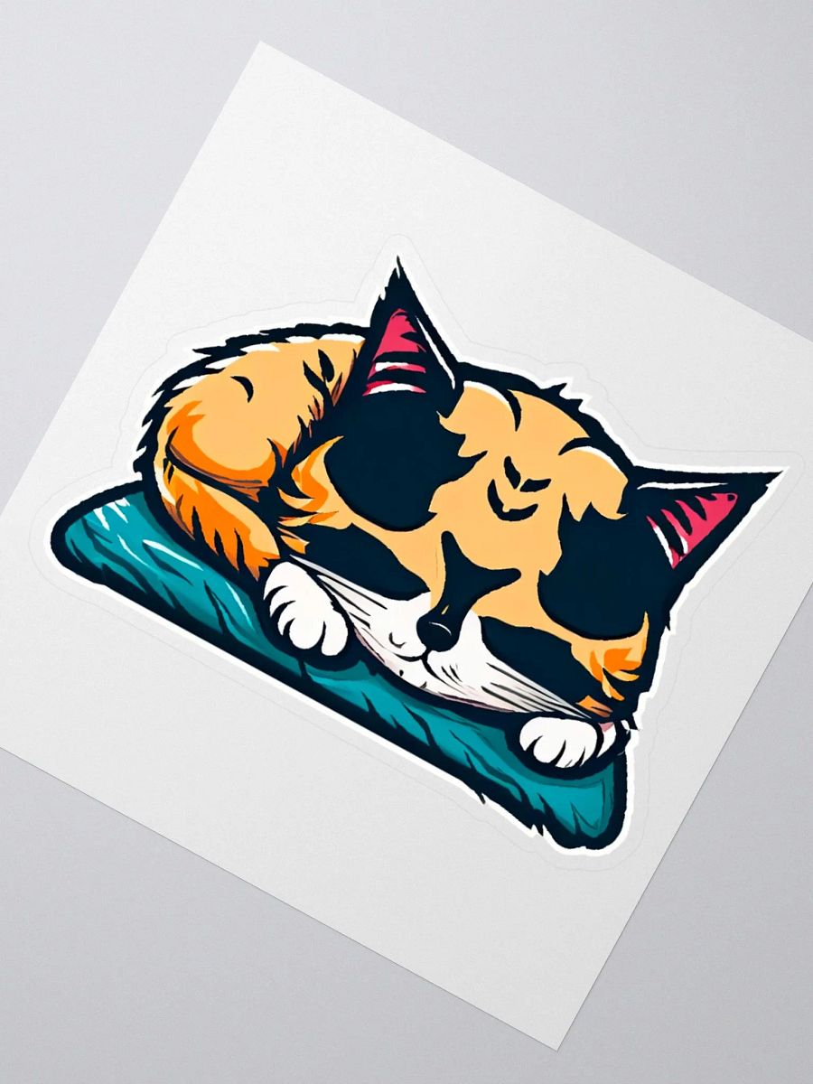 Sleeping Cat Sticker product image (2)