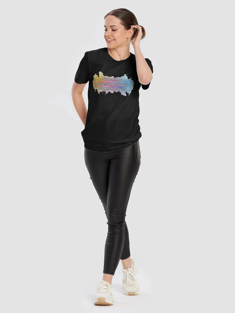 Faith & Fitness Christian Workout - Pray, Sweat & Repeat T-Shirt product image (60)