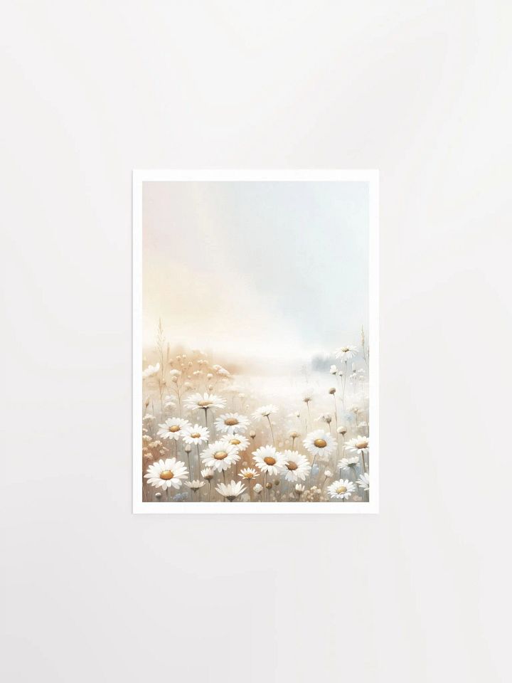 Watercolor Daisy Meadow Print product image (2)