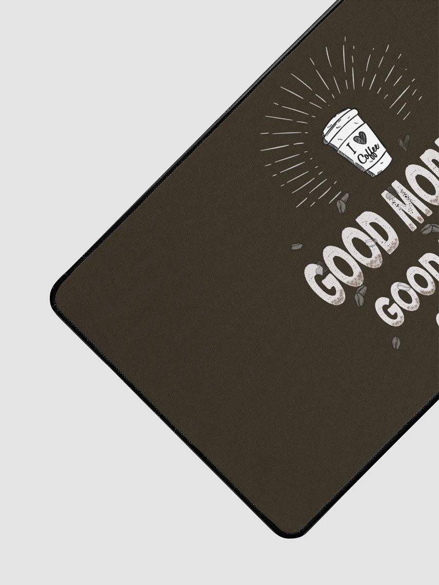 good morning. good evening. good night." Large Deskmat product image (3)