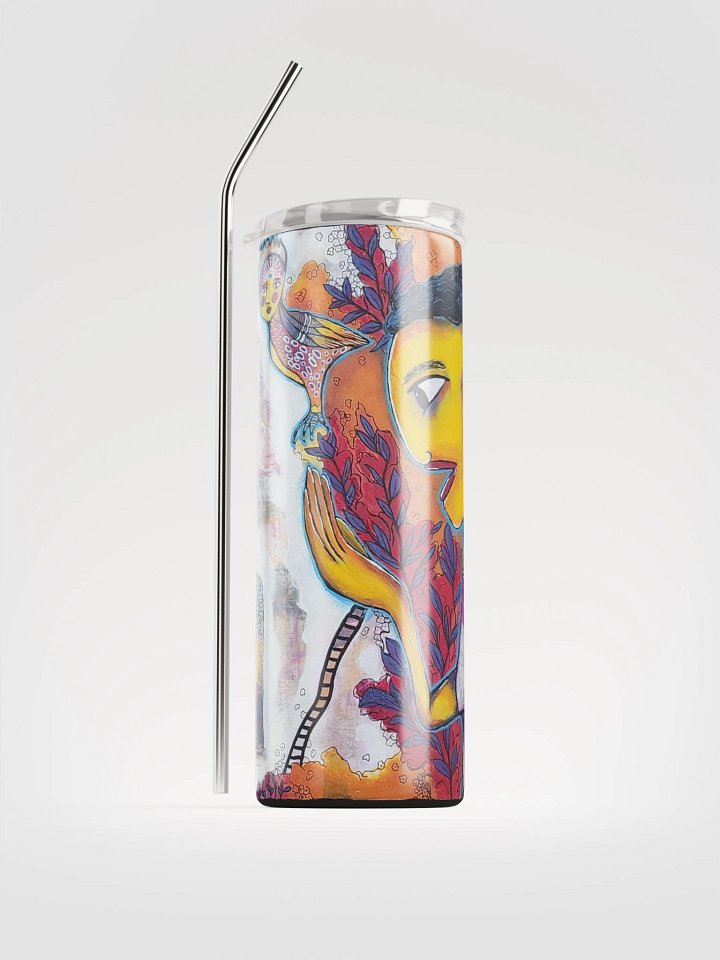 I Have Hope That Peace Will Fly Again- Art-Inspired Stainless Steel Tumbler with Straw product image (1)